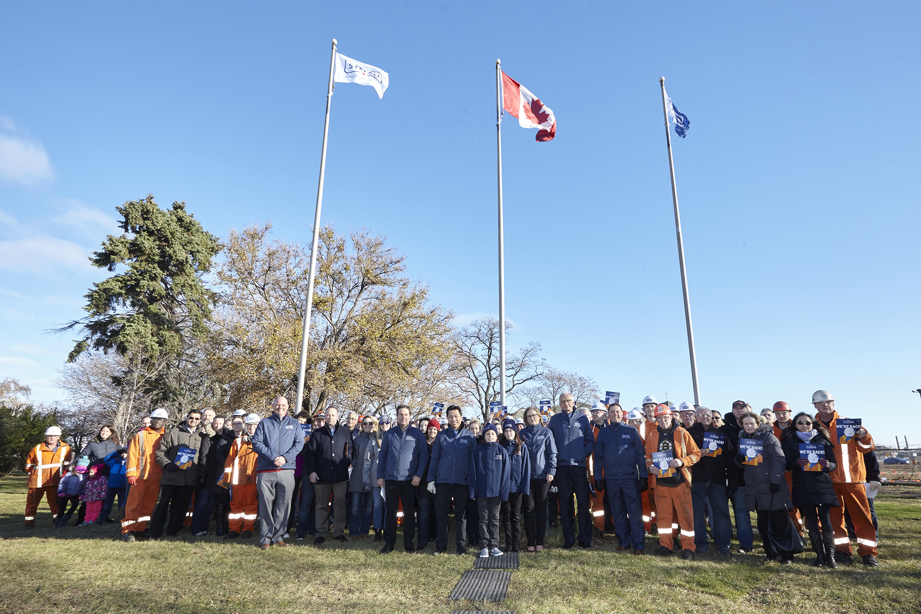 Stelco Flag Raising Ceremony